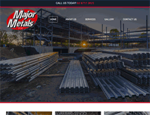 Tablet Screenshot of majormetals.com.au